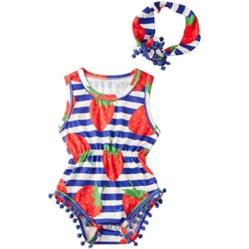 Ahegao 0-3 Months Baby Floral Romper Toddlers Outfits Infant Playsuits + Headband Jumpsuit