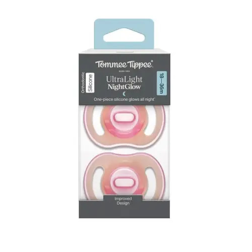 Buy Tommee Tippee Ultralight Soother Night 18-36 Months 2 Pack online at Chemist Warehouse