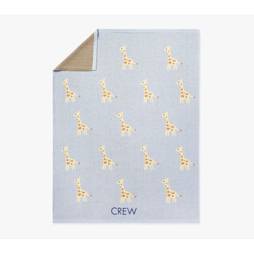 Giraffe Intarsia Baby Blanket