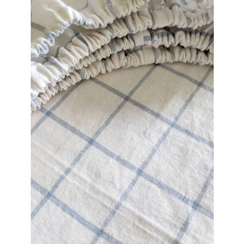 baby blue READY SHIP Bedding LINEN Chambray Blue Boys Fitted Crib Sheets soft blue Linen Crib Sheets Etsy Nursery Bedding Neutral Crib cover