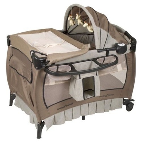 Baby Trend GoLite ELX Portable Deluxe Infant Play Nursery Center, Color: Haven wood