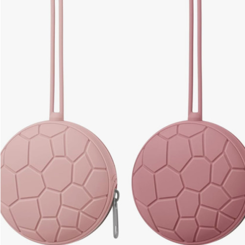 Amazon.com : 2 Pack Silicone Pacifier Holder Case, Soft Silicone Newborn Baby Silicone Pacifier Holder for Boys & Girls, Portable Silicone Pacifier Container Case (Blush/Mauve) : Baby