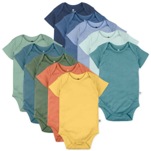10-Pack Organic Cotton Short Sleeve Bodysuits | Honest Baby Clothing: 3-6M