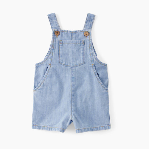 Carter's Little Planet Organic Cotton Chambray Shortalls - Denim, 3 M