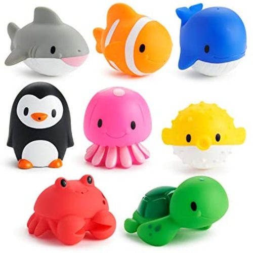 Munchkin Ocean Squirts Baby Bath Toy, 8 pack