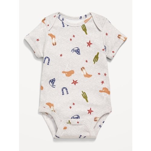 Printed Short-Sleeve Bodysuit for Baby
