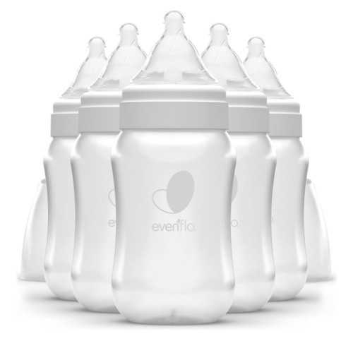 Evenflo Feeding Premium Proflo Venting Balance Plus Wide Neck Baby, Newborn and Infant Bottles - Helps Reduce Colic - 9 Ounce (Pack of 6)