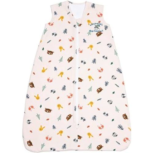Baby Merlin's Magic Dream Sleep Sack - 100% Cotton Baby Wearable Blanket - Baby Sleep Sack 6-12 Months - Forest Friends