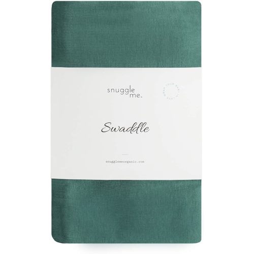 snuggle me Swaddle | Organic Cotton Swaddle Blanket, Soft Stretch, 47 x 47 inches (Moss)