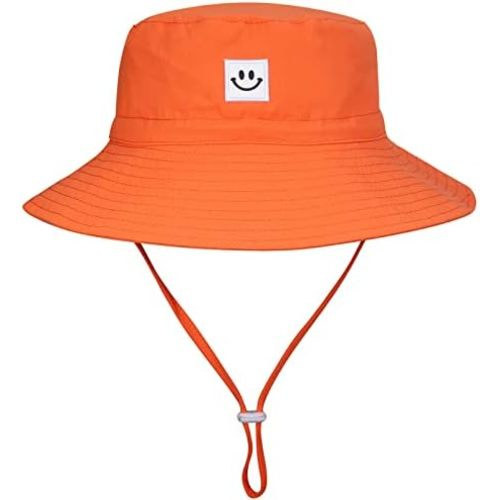 MaxNova Baby Sun Hat Smile Face UPF 50+ Toddler Bucket Hat for Boys Girls 0-7 Years