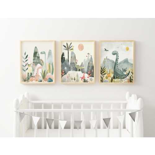Dinosaur Prints for Nursery