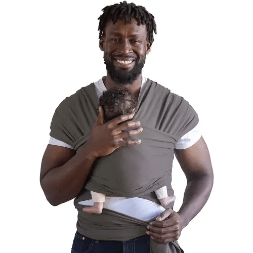 Boba Baby Wrap Carrier - Original Baby Carrier Wrap Sling for Newborns - Baby Wearing Essentials - Newborn Wrap Swaddle Holder, Newborn to Toddler Infant Sling (Organic Dark Grey)