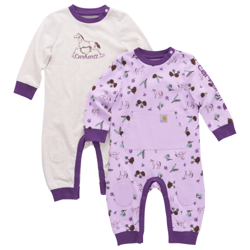 Carhartt Horse Long-Sleeve Coveralls 2-Piece Set for Babies