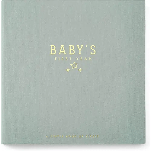 Lucy Darling Celestial Skies Theme Luxury Baby Memory Book - First Year Journal Album Photo Book To Capture Precious Memories - Keepsake Pregnancy Baby Record Book For Boy Or Girl