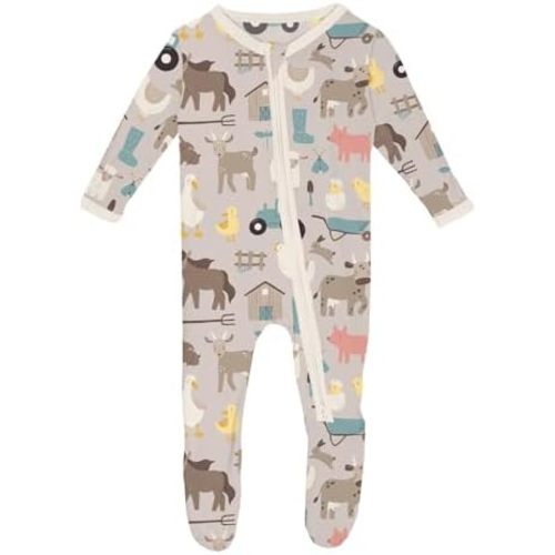 KicKee Baby & Toddler Zipper Footie, NB