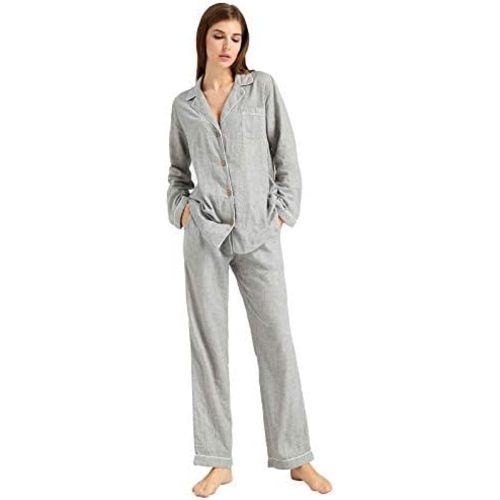 Womens Muslin Pajama Set 100% Cotton Double Gauze Linen Like