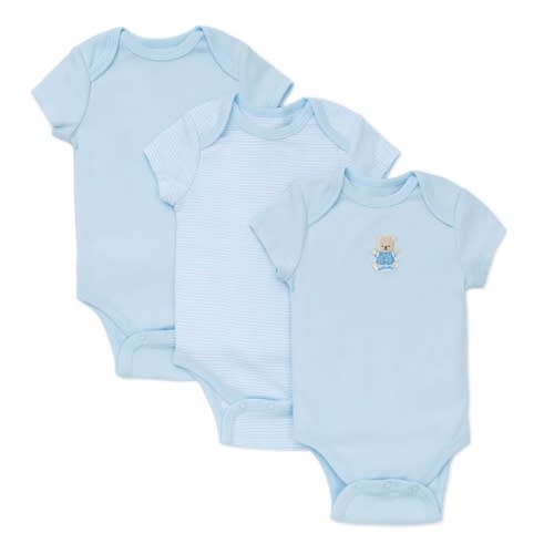 Cute Bear 3-Pack Bodysuits - 3 Months