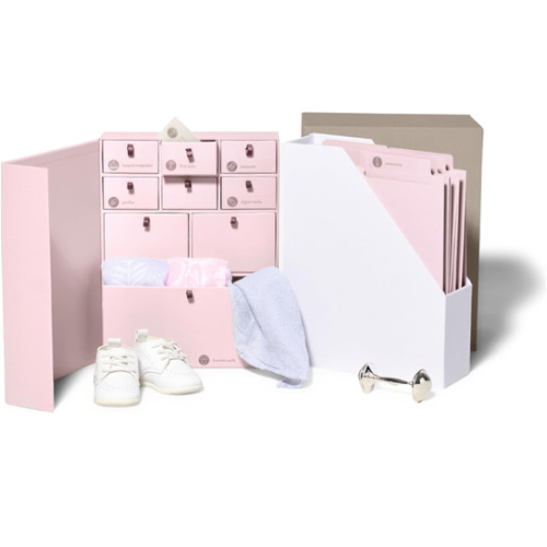 Savor | The Original Deluxe Baby Keepsake Box | Fabric Bound Acid-Free Gender-Neutral Minimalist Newborn Keepsake and Memory Organizer with Labels | for Pregnancy, Mother’s Day, Baby Shower, New Baby