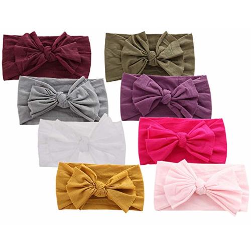 Baby Headbands Turban Knotted, Girl's Hairbands for Newborn,Toddler and Childrens - 8 Pack-cl2