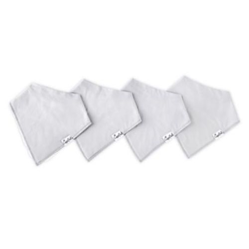 Copper Pearl 4-Pack Basic Grey Bandana Bibs - MULTI - 4 PACK