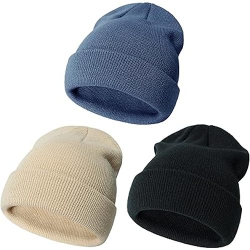 YMYDYFC Baby Beanie 3Pack Toddler Beanie Infant Knit Hat Baby Winter Hats for Boy Girl Winter Clothes Warm Knit Cap 0-6Years