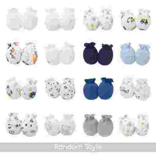 TELOLY 16 Pairs Baby Mittens,Soft Newborn Mittens No Scratch with Elastic Wrist,Baby Mittens for 0-6 Months Baby Girls and Boys,Random style