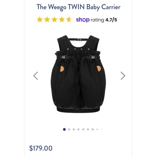 The Weego TWIN Baby Carrier