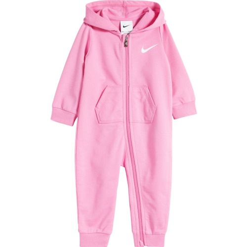 Baby Essential Hooded Cotton Blend Coverall, 12M, Playful Pink