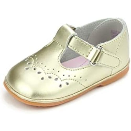 Birdie Leather T-Strap Stitched Mary Jane | Baby Shoes