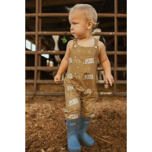 Raised On Milk & Jesus Overalls – AmorClothingCo.