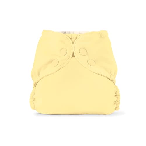 Esembly Cloth Diaper Outer - Waterproof Cloth Cover and Reusable Swim Diaper, Breathable Layer Over Absorbent Inner for Blowout-Proof Diapering - Size 1 (7-17 lbs), Buttercup