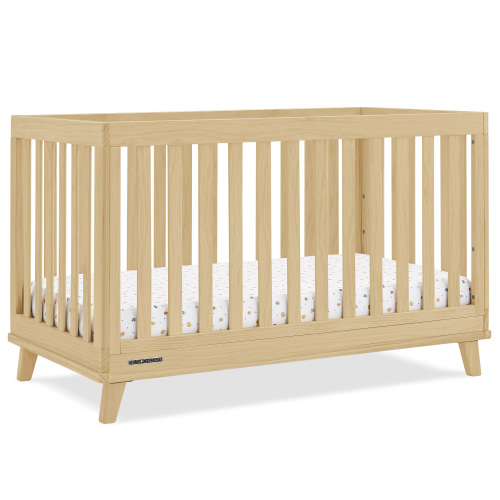 Delta Children Frankie 4-in-1 Convertible Crib - Greenguard Gold Certified, Natural Pine