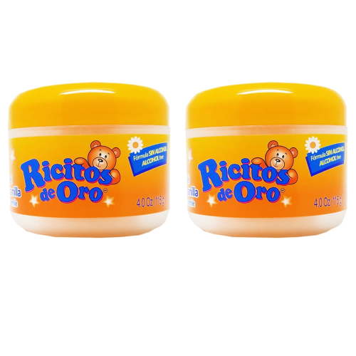 Ricitos de Oro Chamomile Clarifying Jar Baby Hair Styling Gel, 4.0 oz, 2 Piece