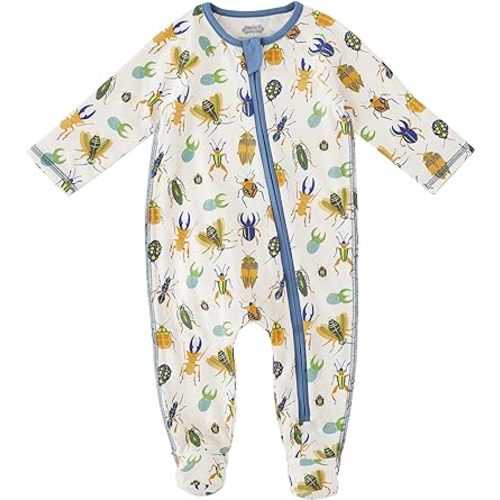 Mud Pie Baby Boys Footed Sleeper - 6-9 Months - Insect