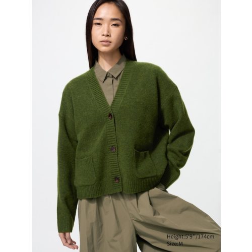 Souffle Yarn Short Cardigan | UNIQLO US