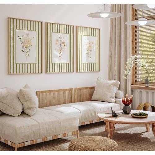 Watercolor Wildflower Prints Set: Boho Home Decor (Digital Download)