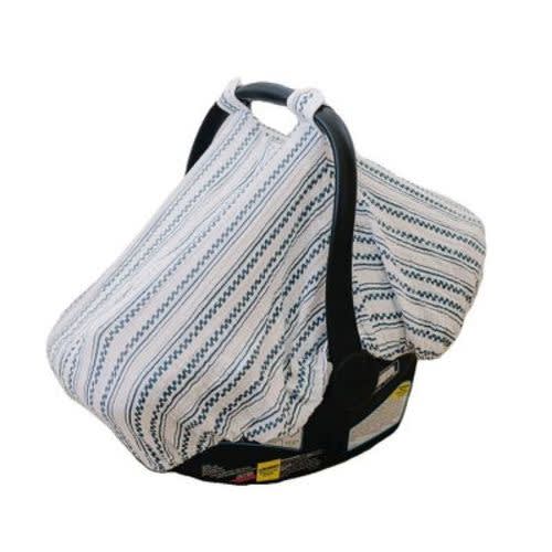 Bebe au Lait Muslin Car Seat Cover - Western Stripe