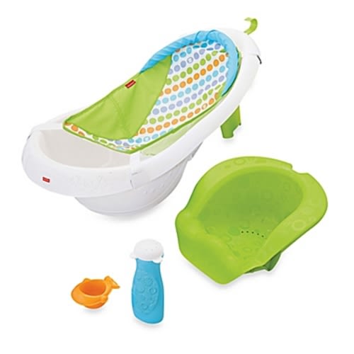 Fisher-Price® 4-in-1 Sling 'n Seat Bath Tub in - White/green