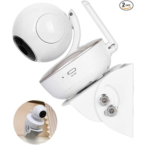 2 Pack-Adjustable Angle Wall Mount for Baby Monitor for Motorola, VAVA, Arlo, Hellobaby, Babysense Monitor, Easy Installation - Wall Mount Only
