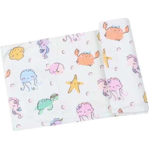 Swaddle Blanket, Cute Sea Creatures - Angel Dear | Maisonette