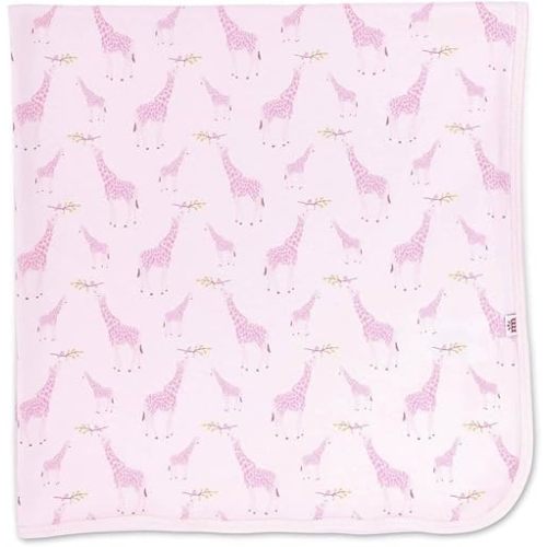 Magnetic Me Organic Cotton Soothing Swaddle Blanket | Super Soft Organic Cotton Fabric | Pink Jolie Giraffe | One Size
