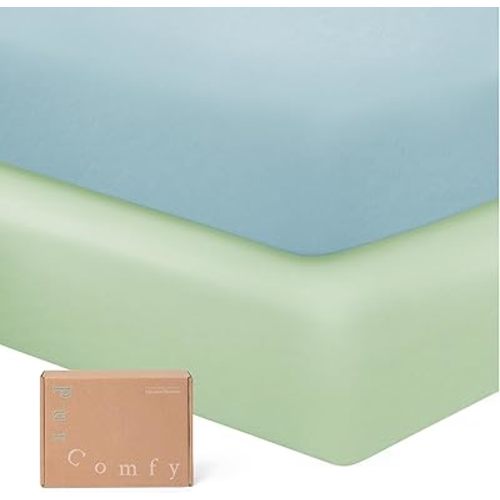 Supersoft Crib Sheets for Boys Girls, Premium Bamboo Viscose Buttery Soft Crib Mattress Fitted Sheet, Stretchy Knit Baby Sheet, Silky Comfort Baby Bed Sheets 28x52x9 Extra Deep Pocket