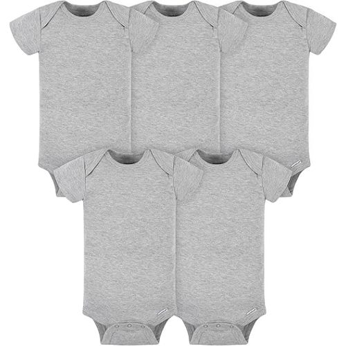 Gerber Baby 5-Pack Solid Onesie Bodysuits