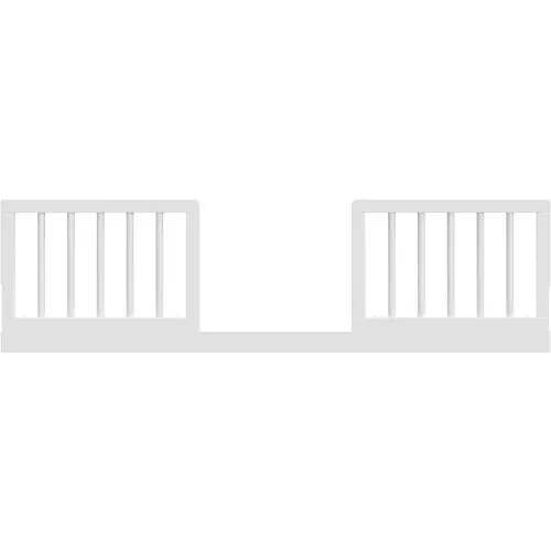 Storkcraft Toddler Safety Guardrail Kit with Dowels (White) for Storkcraft & Graco Crib Conversion – GREENGUARD Gold Certified