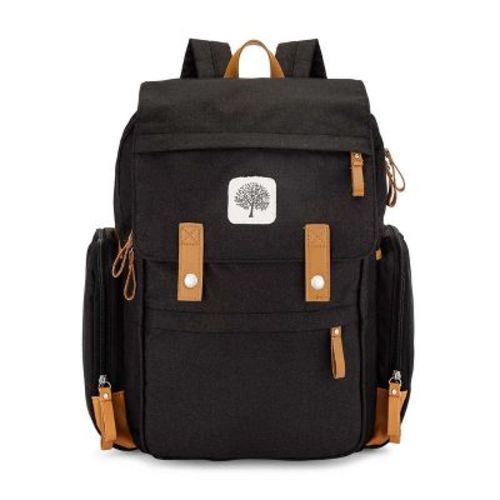 Parker Baby Co. Large Diaper Backpack Birch Bag - Black