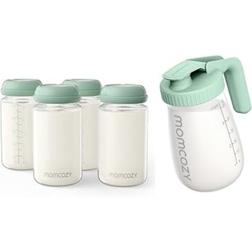Momcozy Natural Baby Bottle and Momcozy Breast Milk Pitcher