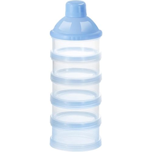 Accmor Formula Dispenser On The Go, 5 Compartments Stackable Formula Container for Travel, Baby Milk Powder Kids Snack Container, BPA Free