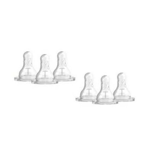 Dr. Brown's Natural Flow Baby Bottle Narrow Nipple -transition Level T - 6pk