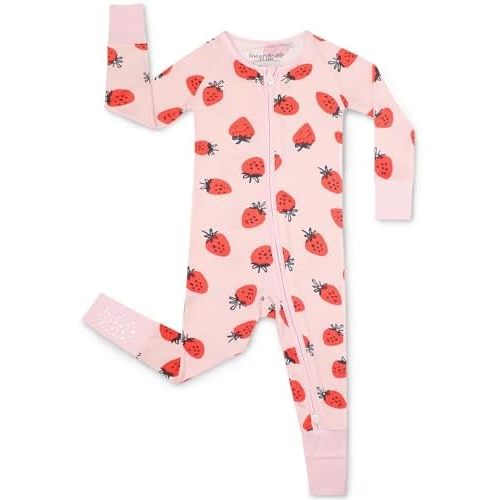 Bamboo Viscose Convertible Baby Footies Pajamas, footies for babies, Zipper Pajamas Baby Girls 0-24M