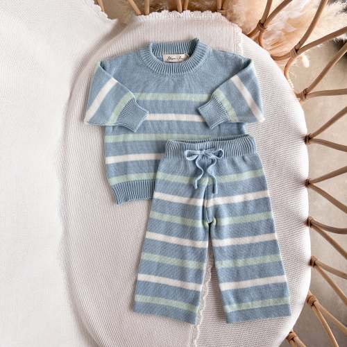 Mint Sherbet Knit 2 Piece Set - Long Sleeve